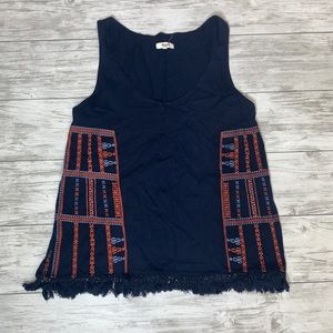 Madewell Blue Sleeveless Top Size Medium